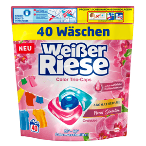 Weisser Riese Trio Caps prací kapsle na barevné prádlo 40ks 480g
